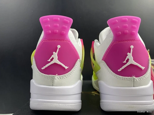 GoodFit CV7808-100 884 Lemon Pink Jordan4 White 0619